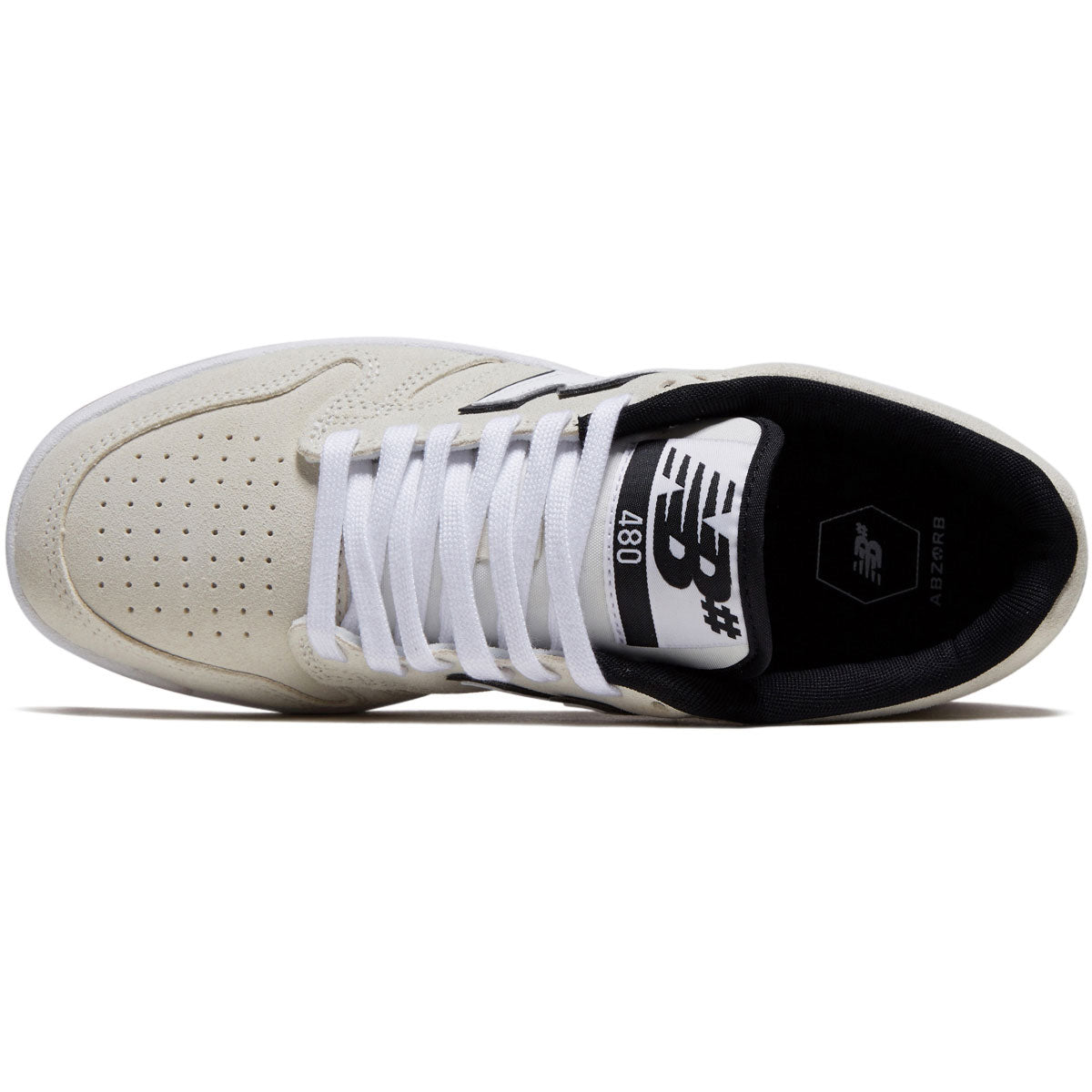 New Balance 480 Shoes - Cream/White