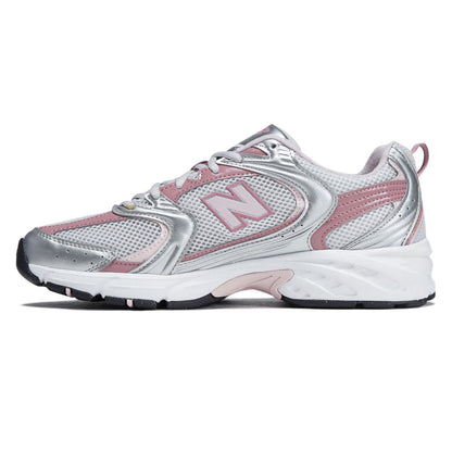 New Balance 530 Shoes - Silver Metallic/Rosewood