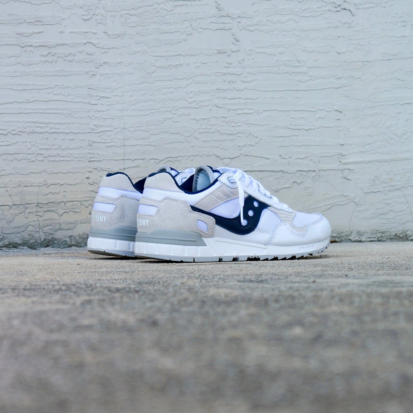 Mens Saucony Shadow 5000 (White/Navy)