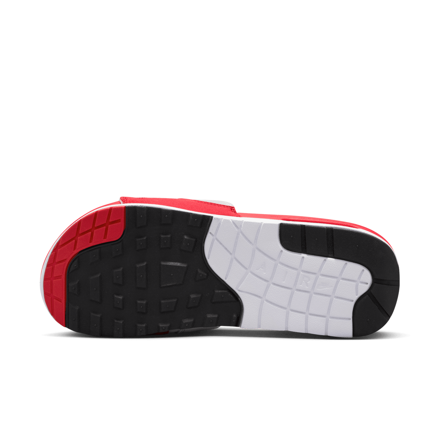 Men's Nike Air Max 1 Slides "White University Red"