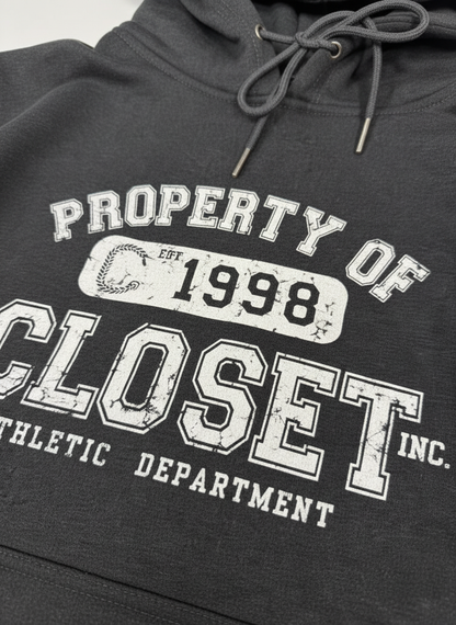 THE CLOSET INC Men's Fleece Pullover CHARCOAL