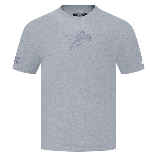 Men's Pro Standard NFL Detroit Lions Reverse French Terry Cotton Jersey Drop Shoulder Tee