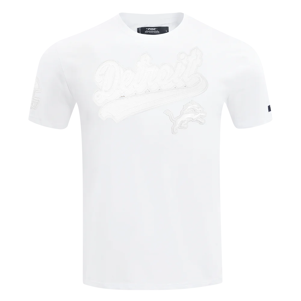 Men's Pro Standard NFL Detroit Lions White Out Single Jersey Tee