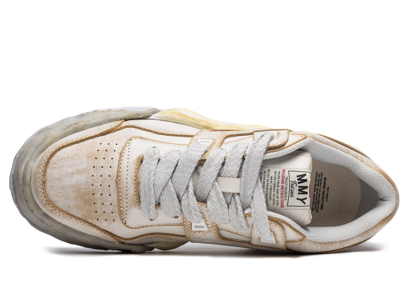 Maison Mihara Yasuhiro Leather Parker OG in White