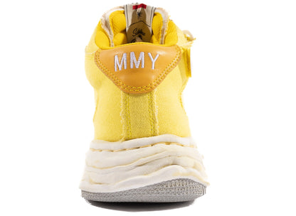 Maison Mihara Yasuhiro Canvas Wayne High-Top Sneaker in Yellow