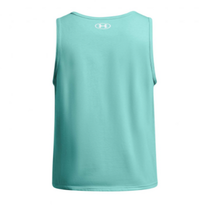 Men's Under Armour Sportstyle Logo Tank "Teal Green/White"