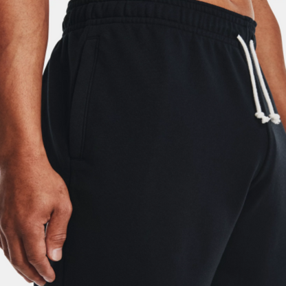 Men's Under Armour Rival Terry Shorts (Black /Onyx White)