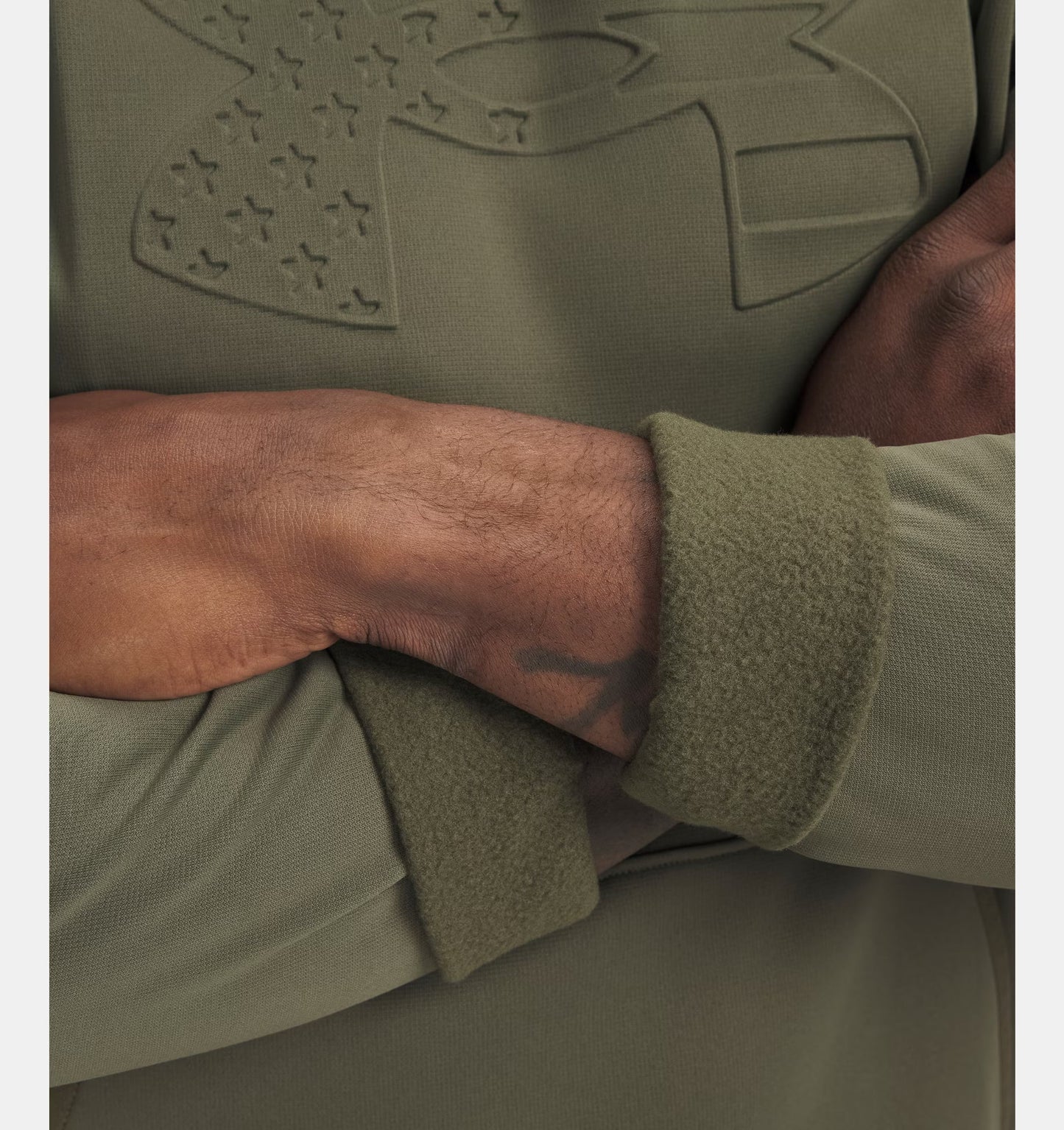 Men's Under Amour Freedom Fleece Emboss Hoodie "Marine OD Green"