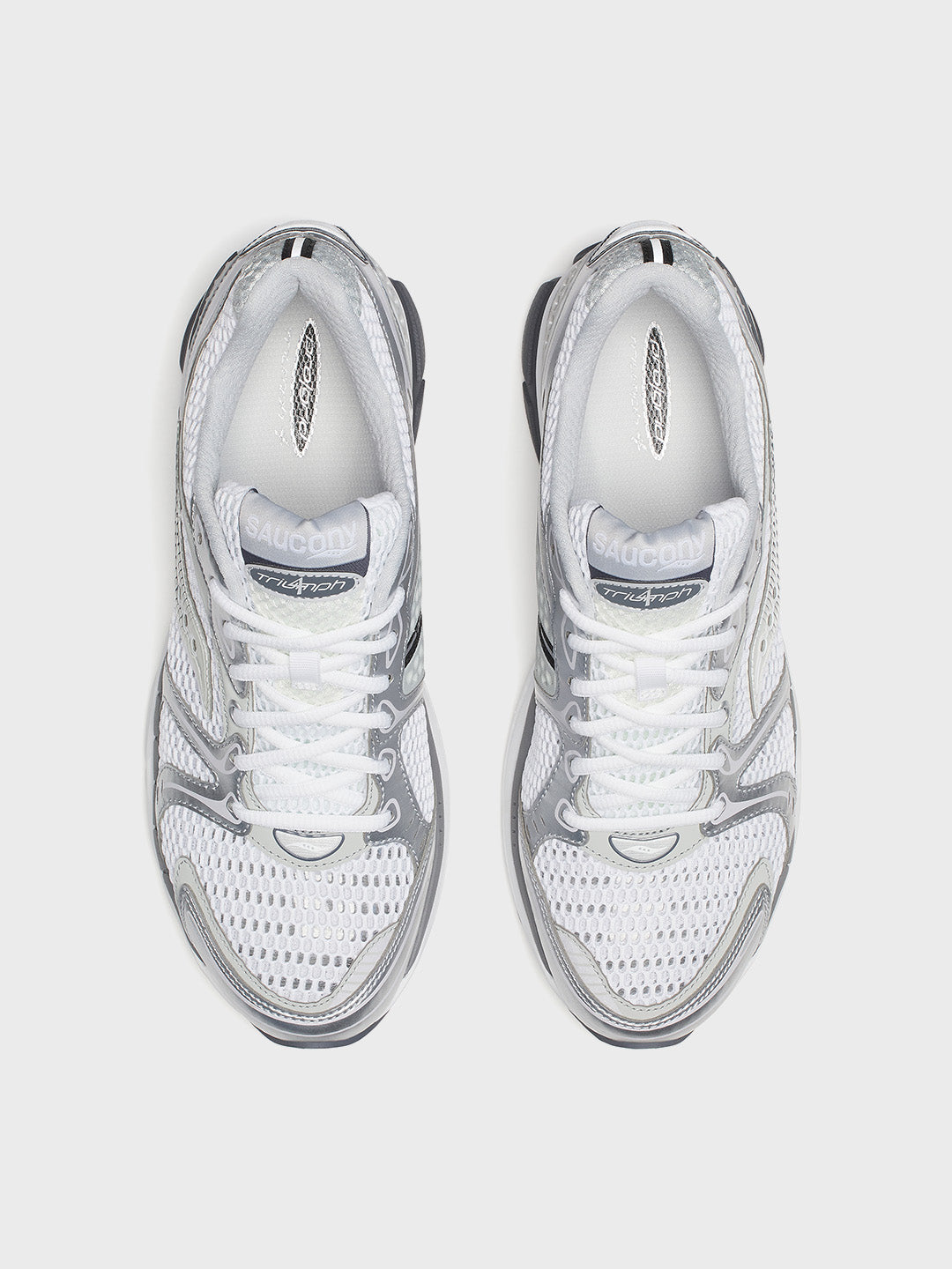 Saucony Progrid Triumph 4 Sneakers | White/Silver
